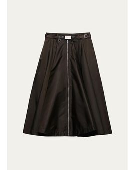 Prada Belted A-Line Skirt