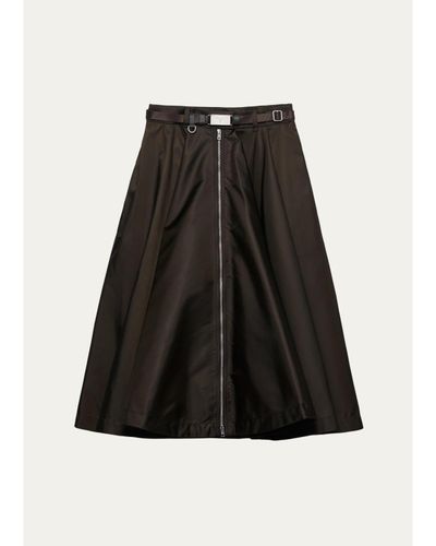 Prada Belted A-Line Skirt
