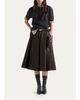 Prada Belted A-Line Skirt - 2