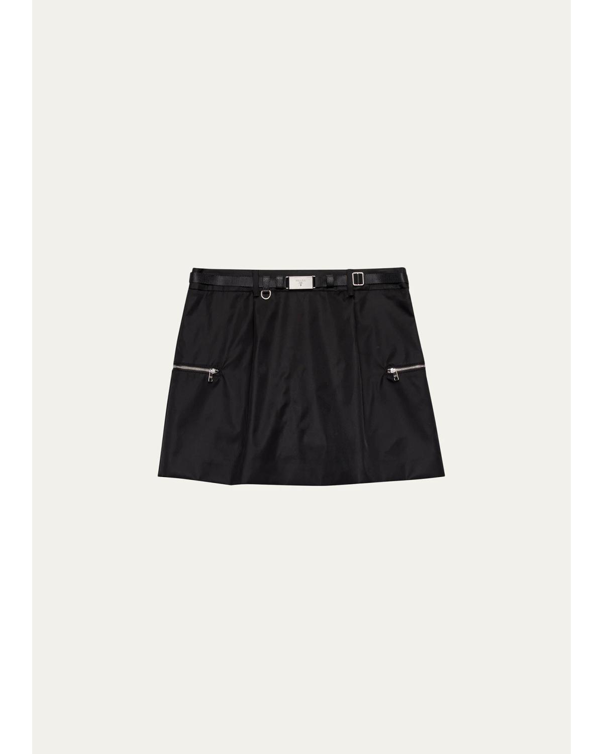 Prada Belted Mini Skirt