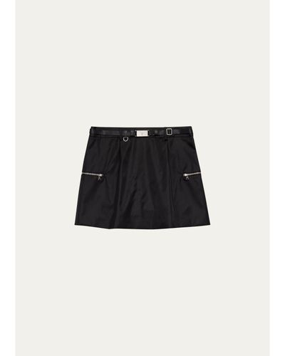 Prada Belted Mini Skirt