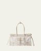 Prada Bonnie Large Printed Linen & Leather Shoulder Bag - 1