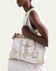 Prada Bonnie Large Printed Linen & Leather Shoulder Bag - 2