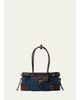 Prada Bonnie Medium Denim and Leather Shoulder Bag - 1
