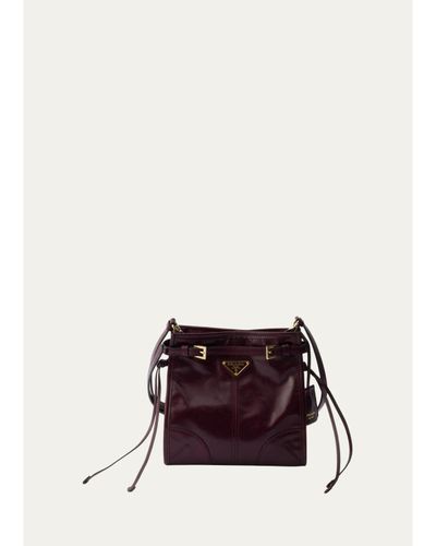 Prada Bonnie Mini Leather Crossbody Bag