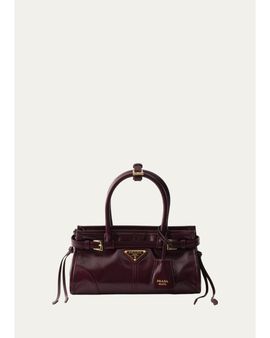 Prada Bonnie Mini Leather Top-Handle Bag