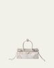 Prada Bonnie Small Printed Linen & Leather Top-Handle Bag - 1
