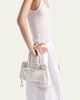 Prada Bonnie Small Printed Linen & Leather Top-Handle Bag - 2