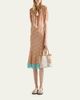 Prada Buckle Small Striped Canvas Top-Handle Bag - 4
