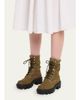 Prada Canvas Ankle Combat Boots - 6