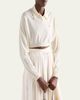 Prada Cashmere Long-Sleeve Cropped Polo Sweater - 4