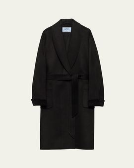 Prada Cashmere Long Wrap Coat