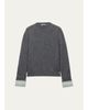 Prada Contrast-Cuff Cashmere-Wool Sweater - 1