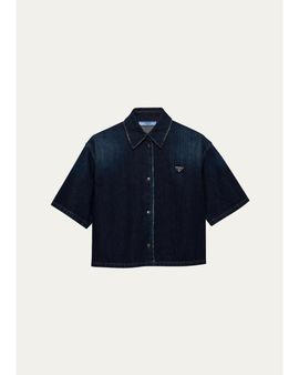 Prada Cotton Cropped Shirt