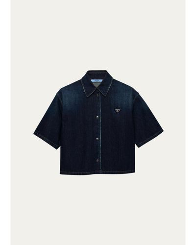 Prada Cotton Cropped Shirt