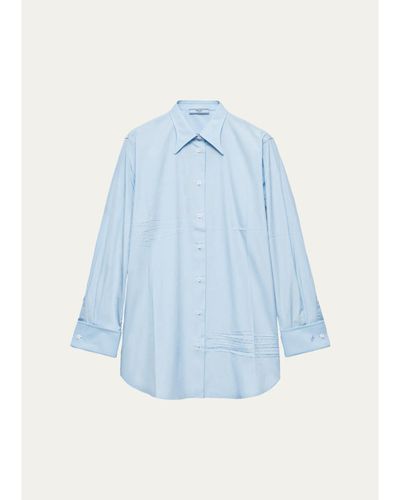 Prada Cotton Poplin Button-Down Shirt