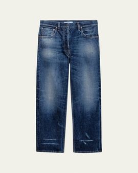 Prada Distressed Straight-Leg Jeans