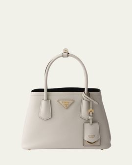 Prada Double Saffiano Leather Top-Handle Bag