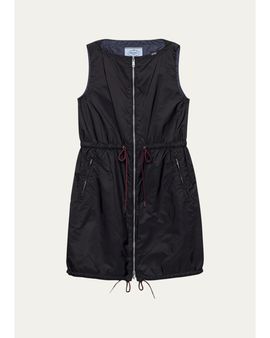 Prada Drawstring Sleeveless Mini Dress