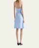 Prada Embellished-Collar Belted Cotton Halter Shirtdress - 3