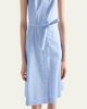 Prada Embellished-Collar Belted Cotton Halter Shirtdress - 4