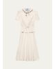 Prada Embellished Silk Tie-Waist Midi Dress - 1