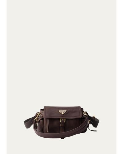 Prada Explore Mini Nappa Leather Shoulder Bag