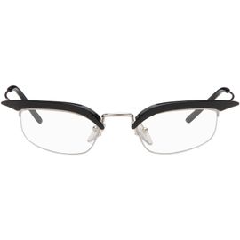 Prada Eyewear Prada Eyewear Black Catwalk Angular Cateye Blue Light Glasses