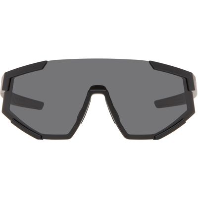 Prada Eyewear Prada Eyewear Black 'Prada' Linea Rossa Impavid Sunglasses