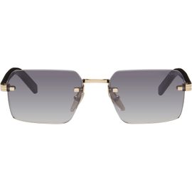 Prada Eyewear Prada Eyewear Gold Iconic Metal Plaque Sunglasses