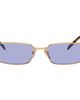 Prada Eyewear Prada Eyewear Gold Rectangular Sunglasses - 1
