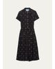 Prada Floral Belted Midi Dress - 1