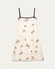 Prada Floral Embroidered Linen Mini Dress - 1