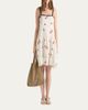 Prada Floral Embroidered Linen Mini Dress - 2