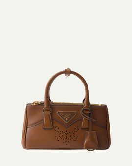 Prada Galleria Mini Western Leather Top-Handle Bag