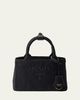 Prada Jardiniere Mini Cotton Canvas Top-Handle Bag - 1