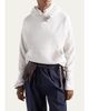 Prada Jewel Brooch Cotton Hoodie - 4