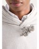 Prada Jewel Brooch Cotton Hoodie - 5