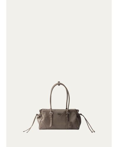 Prada Karin Medium Antiqued Leather Tote Bag