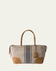 Prada Large Canvas and Leather Tote Bag - 1