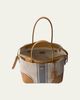 Prada Large Canvas and Leather Tote Bag - 3