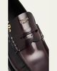 Prada Leather Ruched Penny Loafers - 2