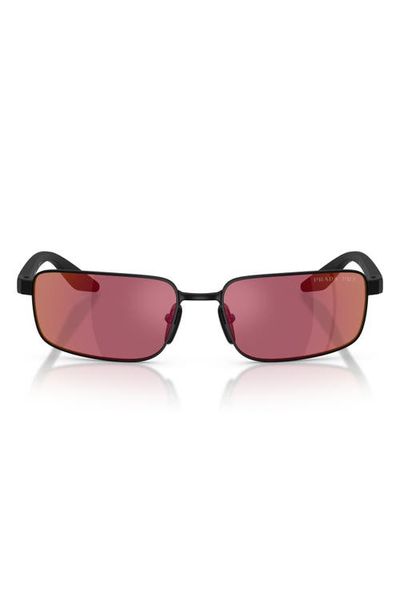 Prada Linea Rossa Prada Linea Rossa 54mm Polarized Rectangular Sunglasses