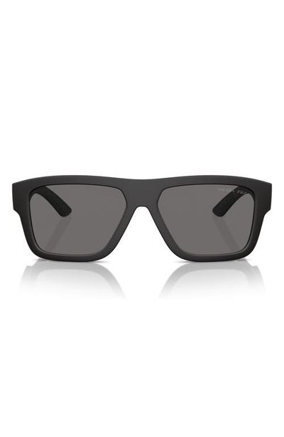 Prada Linea Rossa Prada Linea Rossa 56mm Polarized Square Sunglasses