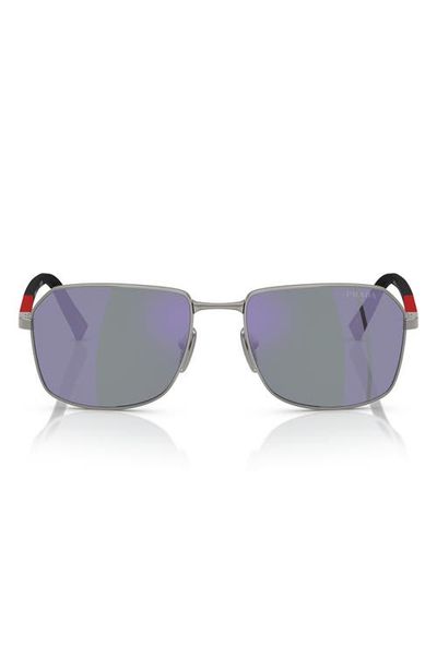 Prada Linea Rossa Prada Linea Rossa 57mm Rectangular Sunglasses