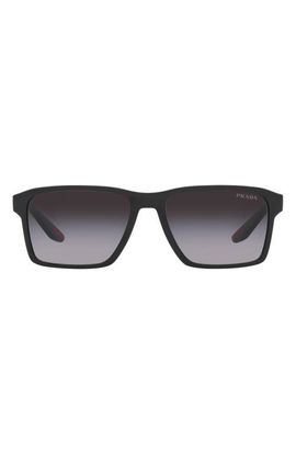 Prada Linea Rossa Prada Linea Rossa 58mm Gradient Rectangular Sunglasses