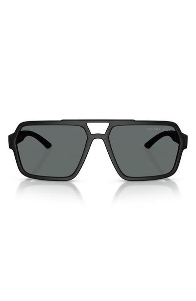 Prada Linea Rossa Prada Linea Rossa 59mm Polarized Pilot Sunglasses