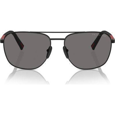 Prada Linea Rossa Prada Linea Rossa 60mm Polarized Oval Sunglasses