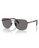 Prada Linea Rossa Prada Linea Rossa 60mm Polarized Oval Sunglasses - 2