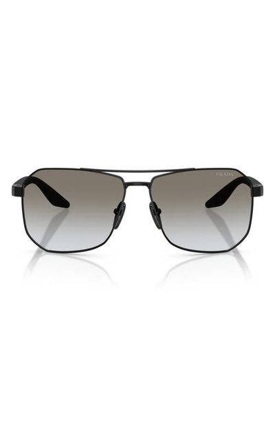 Prada Linea Rossa Prada Linea Rossa 62mm Gradient Pilot Sunglasses